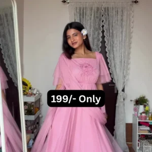 Party Wear Dress with Elegant Embroidery